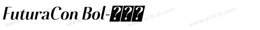 FuturaCon Bol字体转换